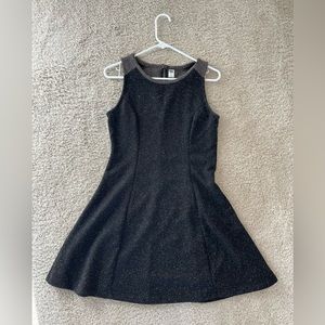 Old Navy Dark Grey Fit and Flare Small Knit Dress